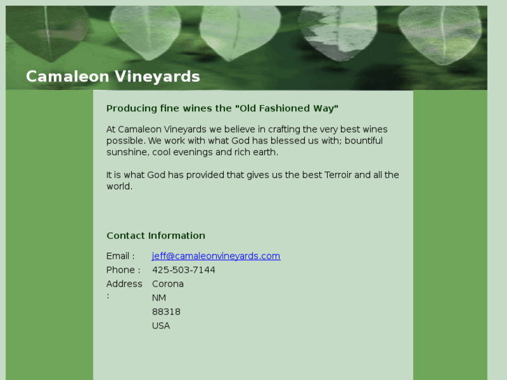 www.camaleonvineyards.com