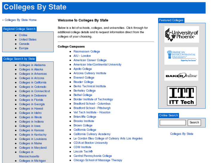 www.colleges-by-state.com