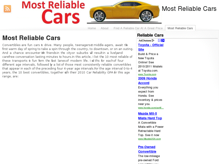 www.mostreliablecars.org