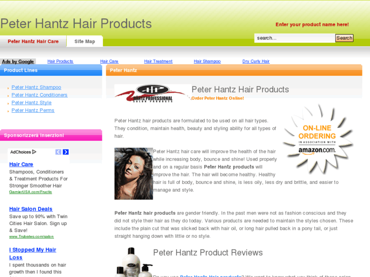 www.peterhantzhairproducts.com