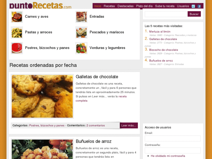 www.puntorecetas.com