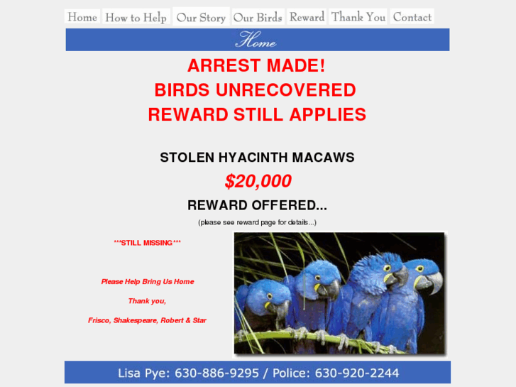 www.stolenhyacinthmacaws.com