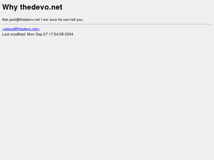 www.thedevo.net