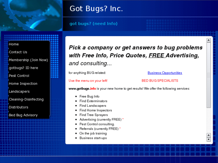 www.gotbugs.info