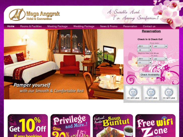 www.megaanggrekhotel.com