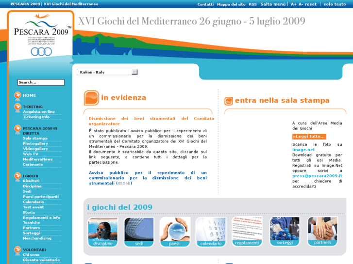 www.pescara2009.it