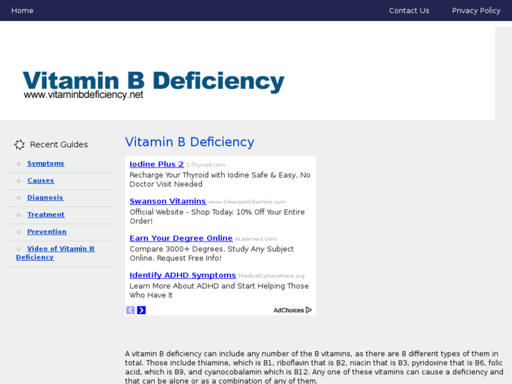 www.vitaminbdeficiency.net