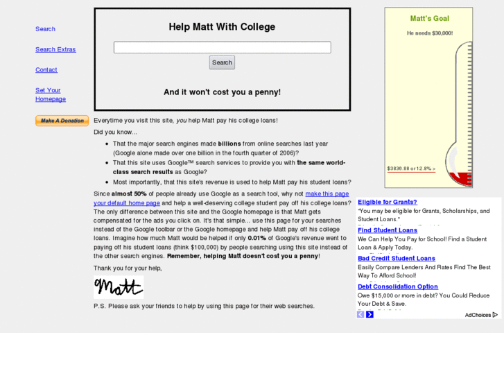 www.helpmattwithcollege.com