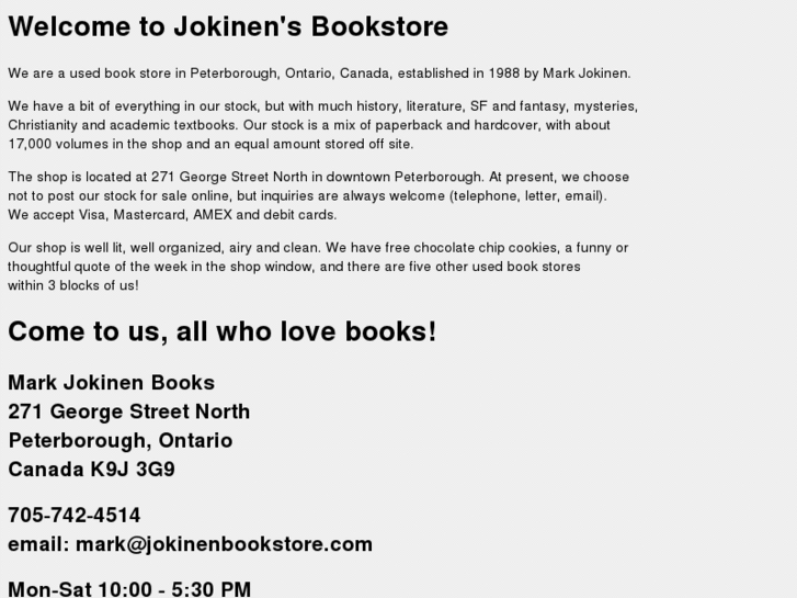 www.jokinenbookstore.com