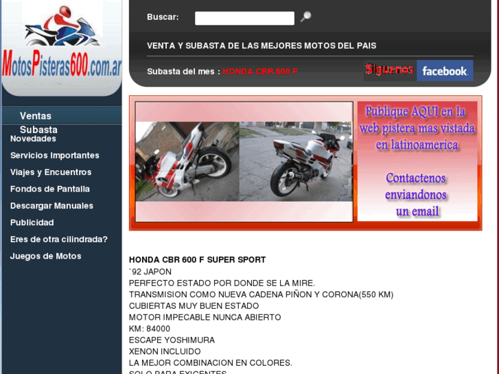 www.motospisteras600.com.ar