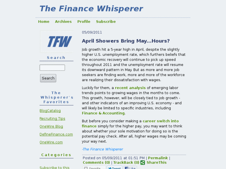 www.thefinancewhisperer.com