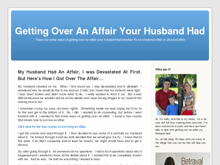 www.gettingoveranaffairyourhusbandhad.com