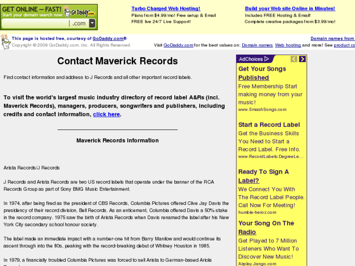 www.maverickrecordscontact.com