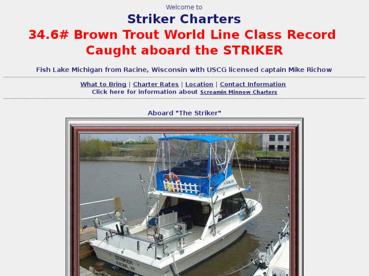 www.racinestrikercharters.com