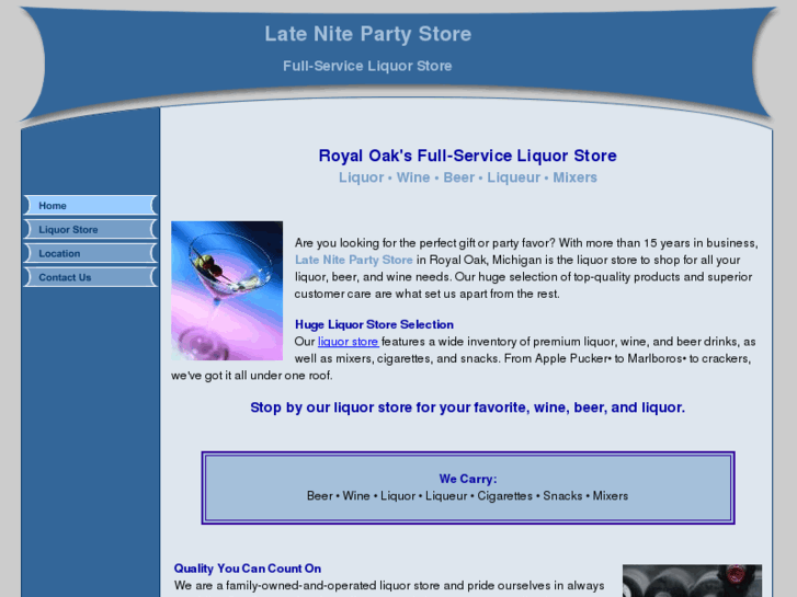 www.latenitepartystore.com