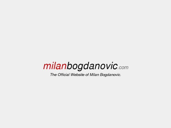 www.milanbogdanovic.com