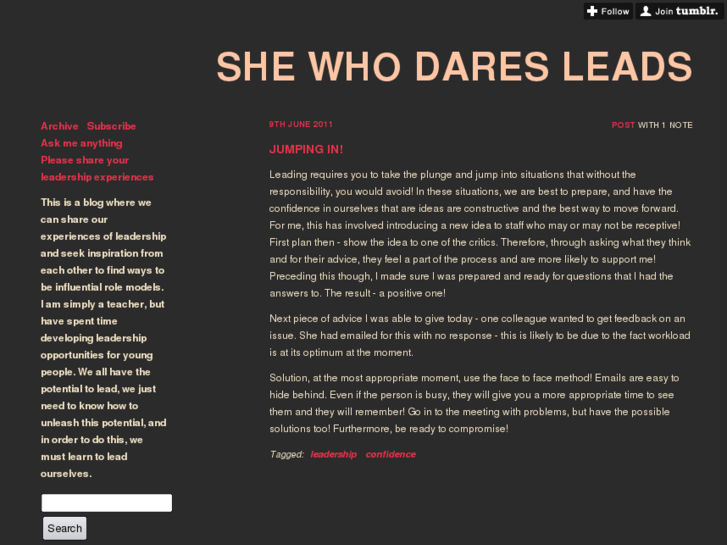 www.shewhodaresleads.com