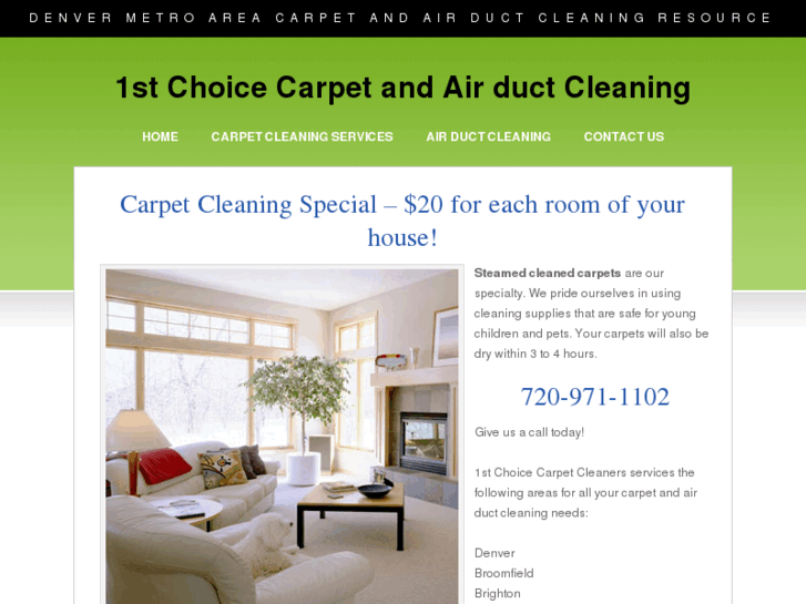 www.1stchoicecarpetandairductcleaning.com