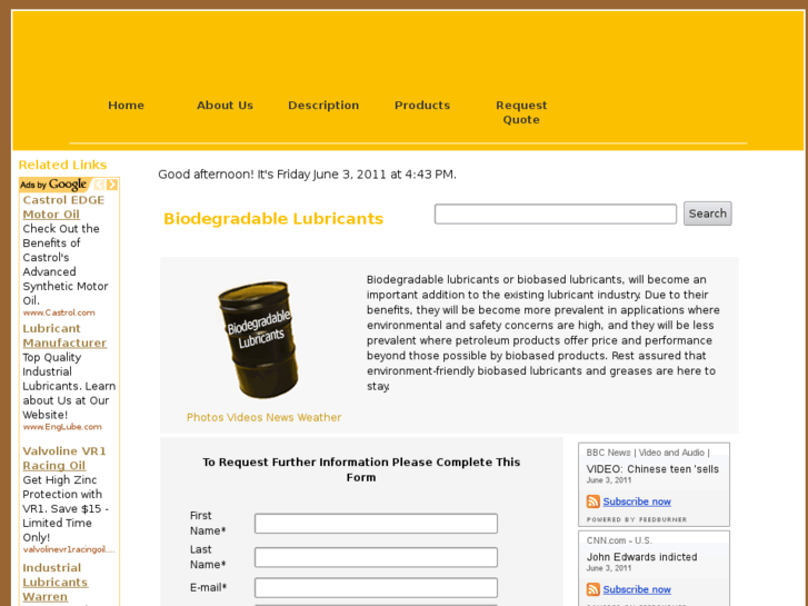 www.biodegradablelubricants.com