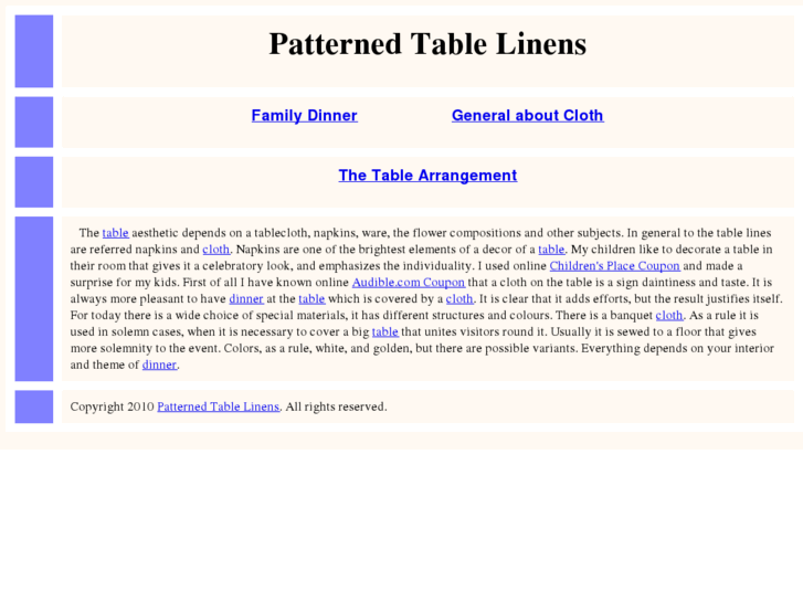 www.patterned-table-linens.com