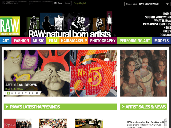 www.rawartists.org