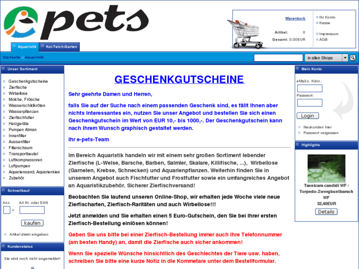 www.e-pets.de