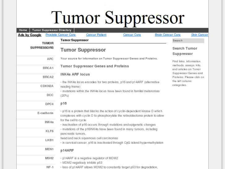 www.tumorsuppressor.com