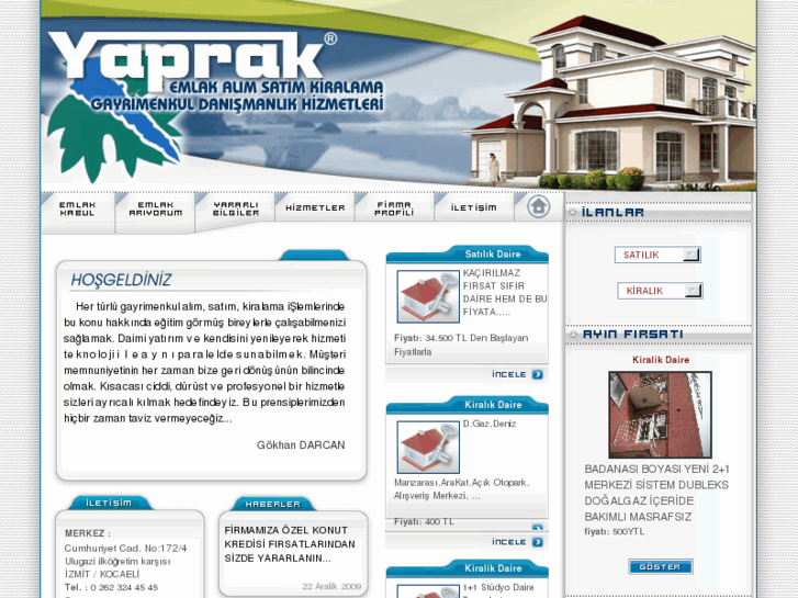 www.yaprakemlak.com