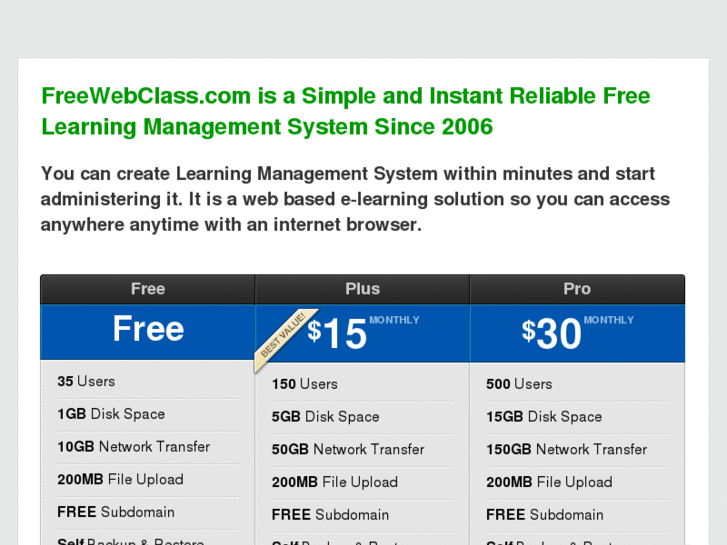 www.freewebclass.com