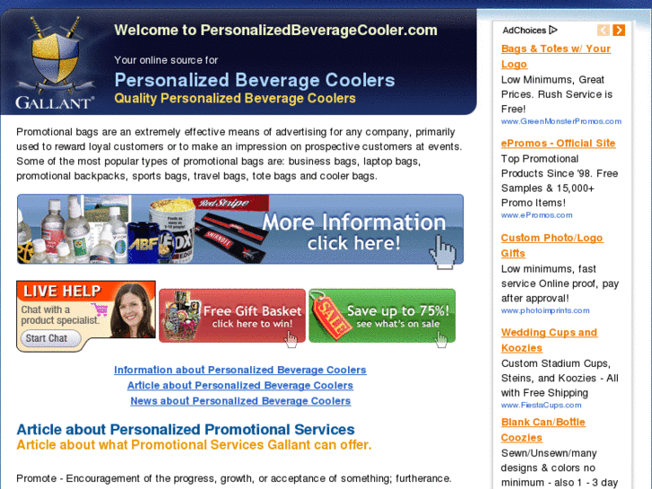 www.personalizedbeveragecooler.com