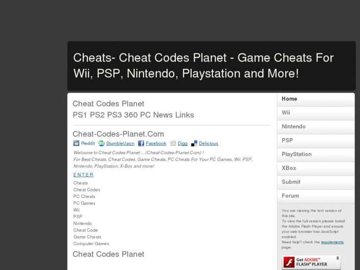 www.cheat-codes-planet.com