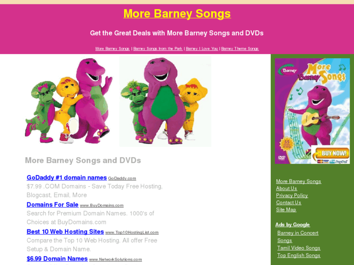 www.morebarneysongs.com