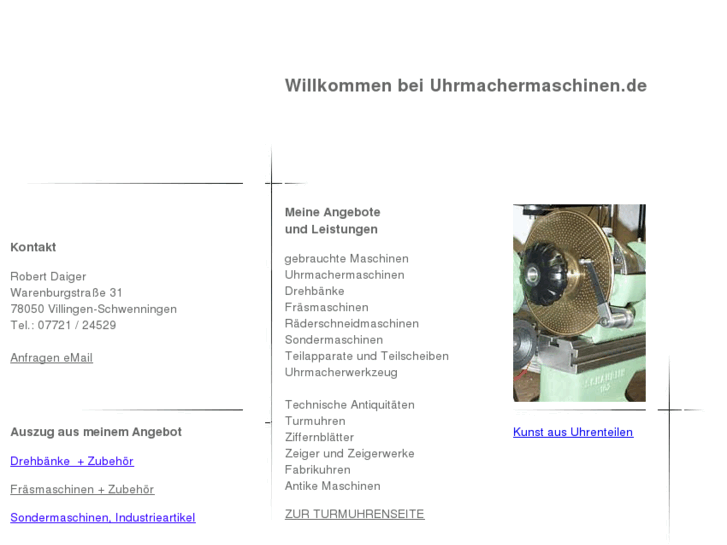 www.uhrmachermaschinen.de