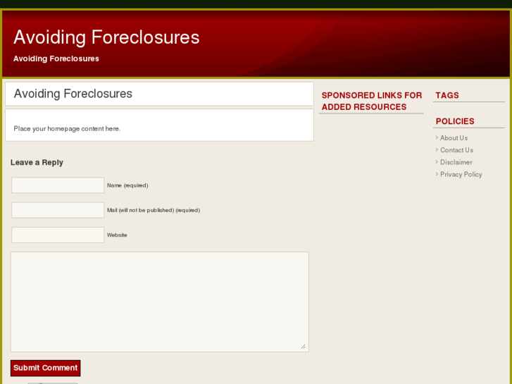 www.avoidingforeclosures.org