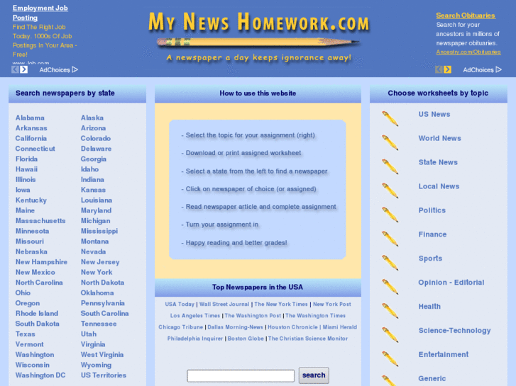 www.mynewshomework.com