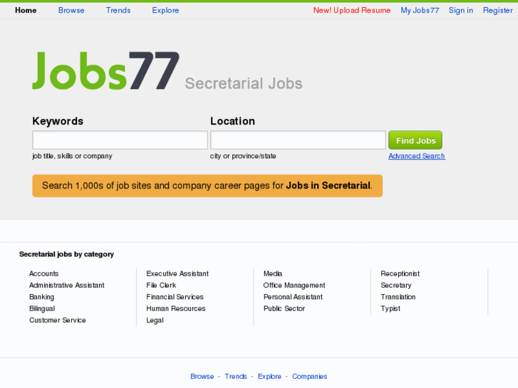 www.secretarialjobs77.com