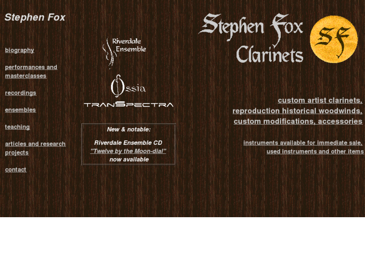 www.sfoxclarinets.com