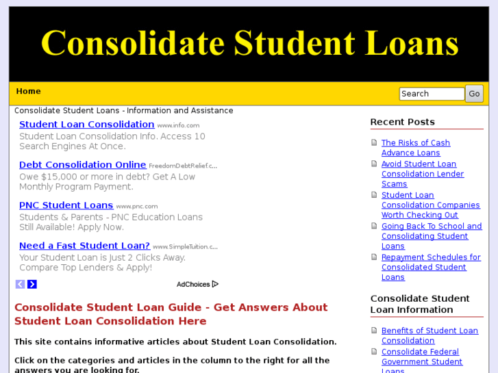 www.consolidatestudentloansite.com