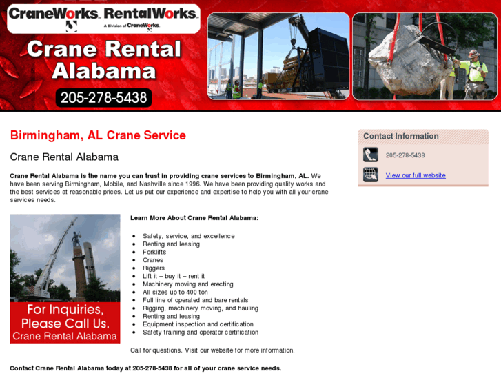 www.cranerentalalabama.com