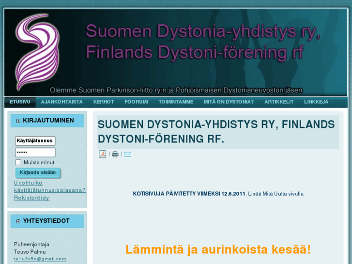 www.dystoniayhdistys.com