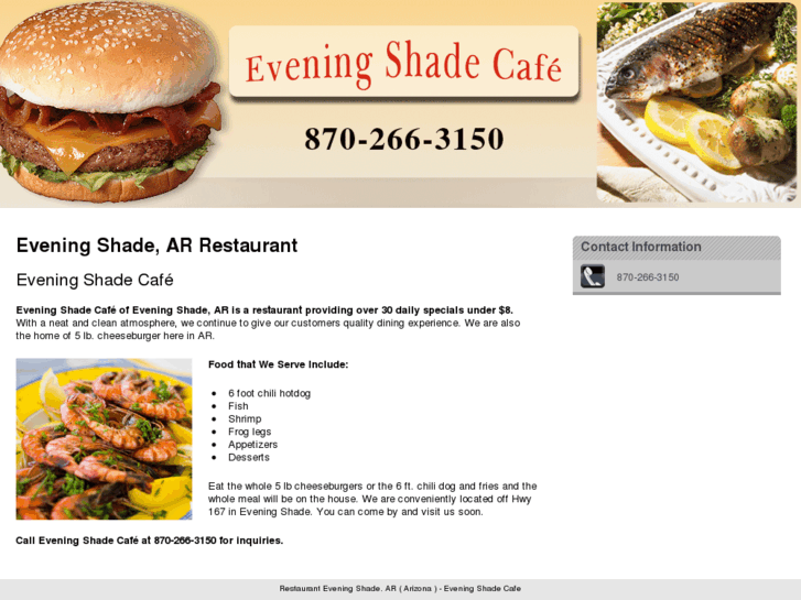www.eveningshadecafe.com