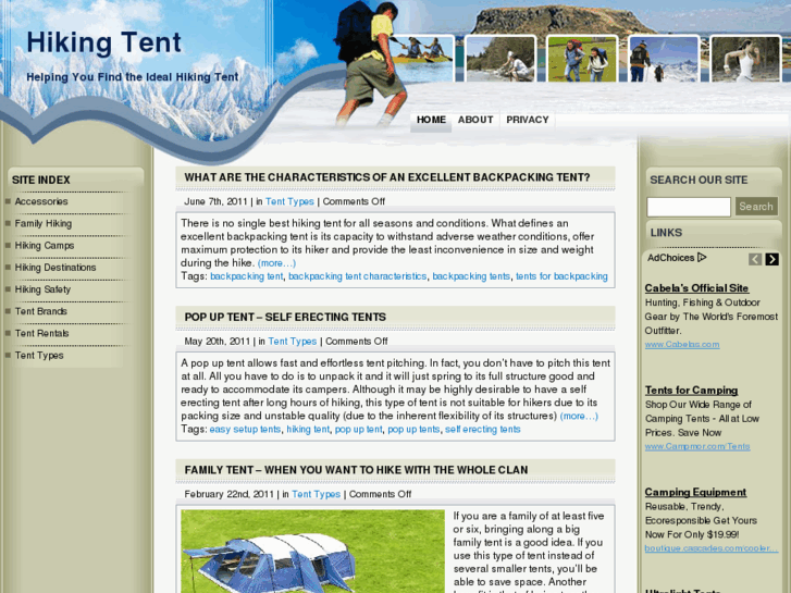 www.hiking-tent.net