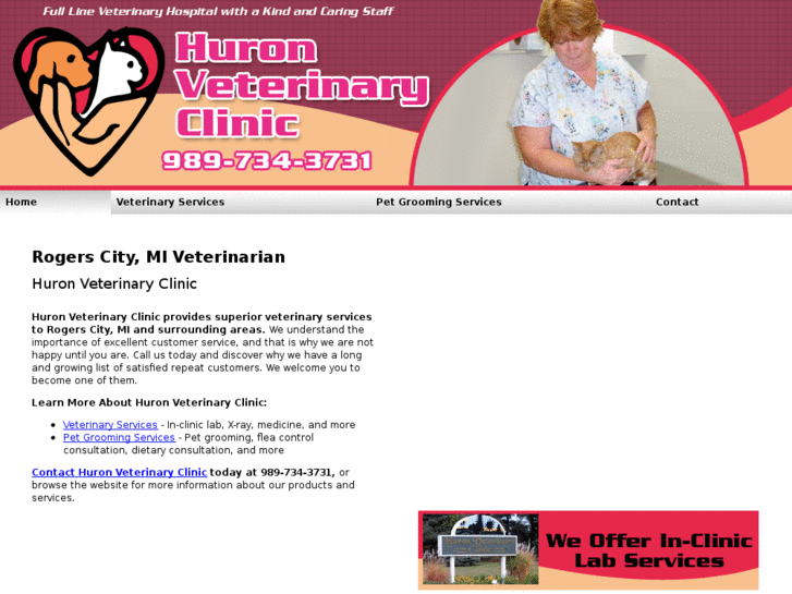 www.huronveterinaryclinic.com