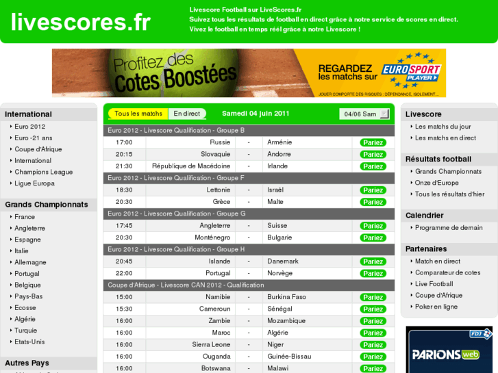 www.livescores.fr