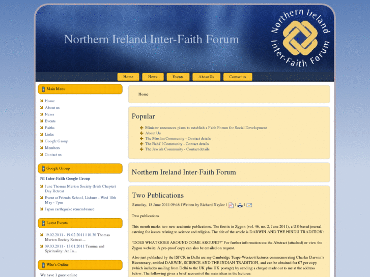 www.niinterfaithforum.org