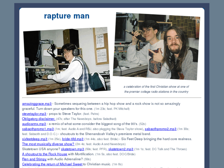 www.raptureman.com