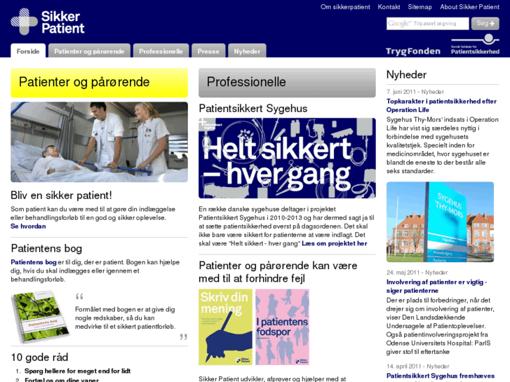 www.sikkerpatient.dk