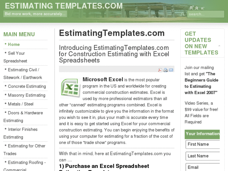 www.estimatingtemplates.com