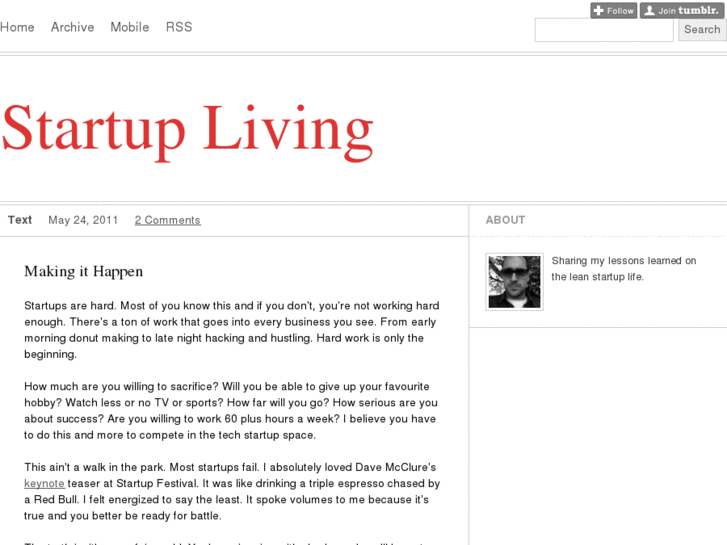 www.startupliving.com