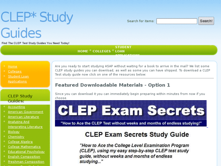 www.clepteststudyguides.com